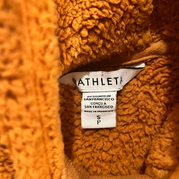 Athleta Sherpa Hoodie Pullover Like New Small - Picture 2 of 3
